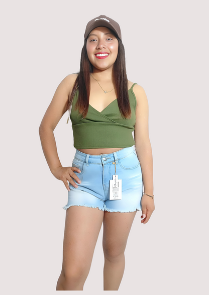 Colección Crop Top Devora D-17002 (Rib Grueso Algodón 100%)